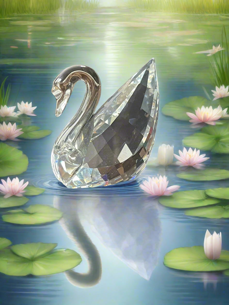 Swarovski sale Crystal Small Swan Figurines