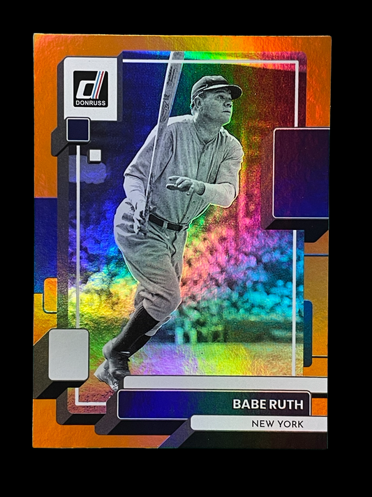 Babe Ruth Holo Orange #229 2022 Panini Donruss Graded GEM MINT 10