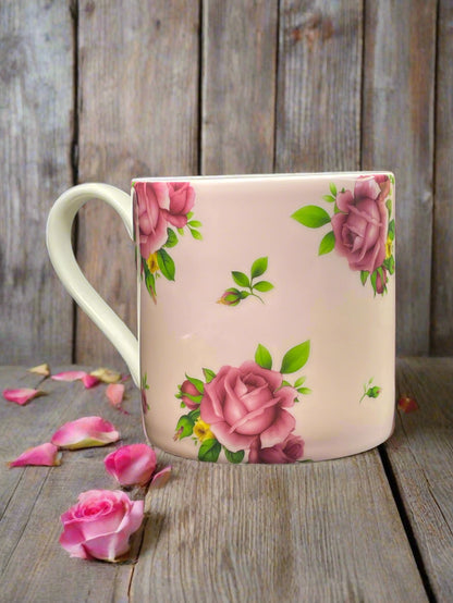 Royal Albert New Country Pink Roses Floral Coffee Mug