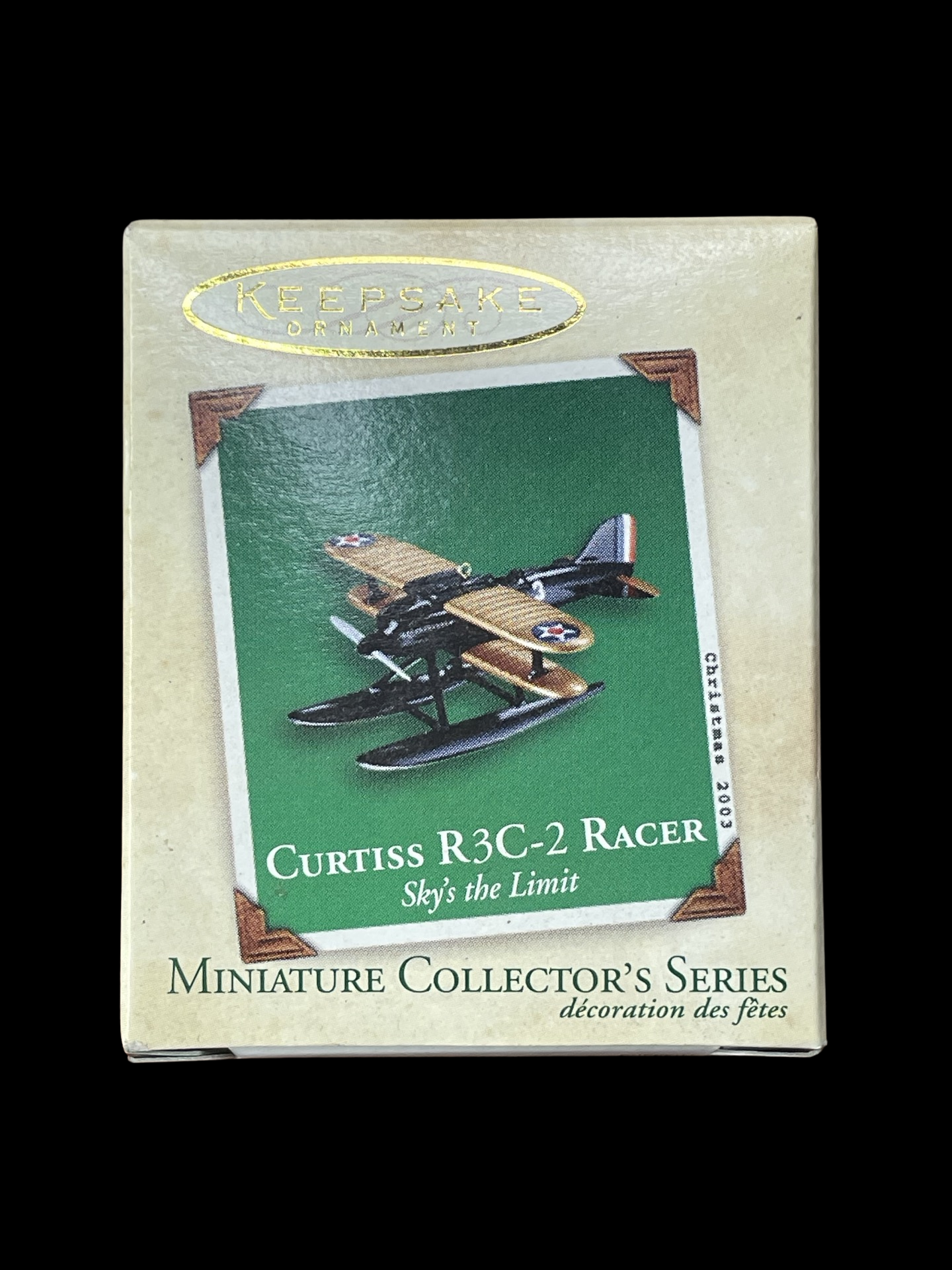 2003 Hallmark Keepsake Ornament Curtiss R3C-2 Racer, Sky's the Limit, Miniature