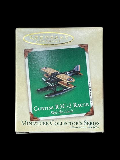 2003 Hallmark Keepsake Ornament Curtiss R3C-2 Racer, Sky's the Limit, Miniature