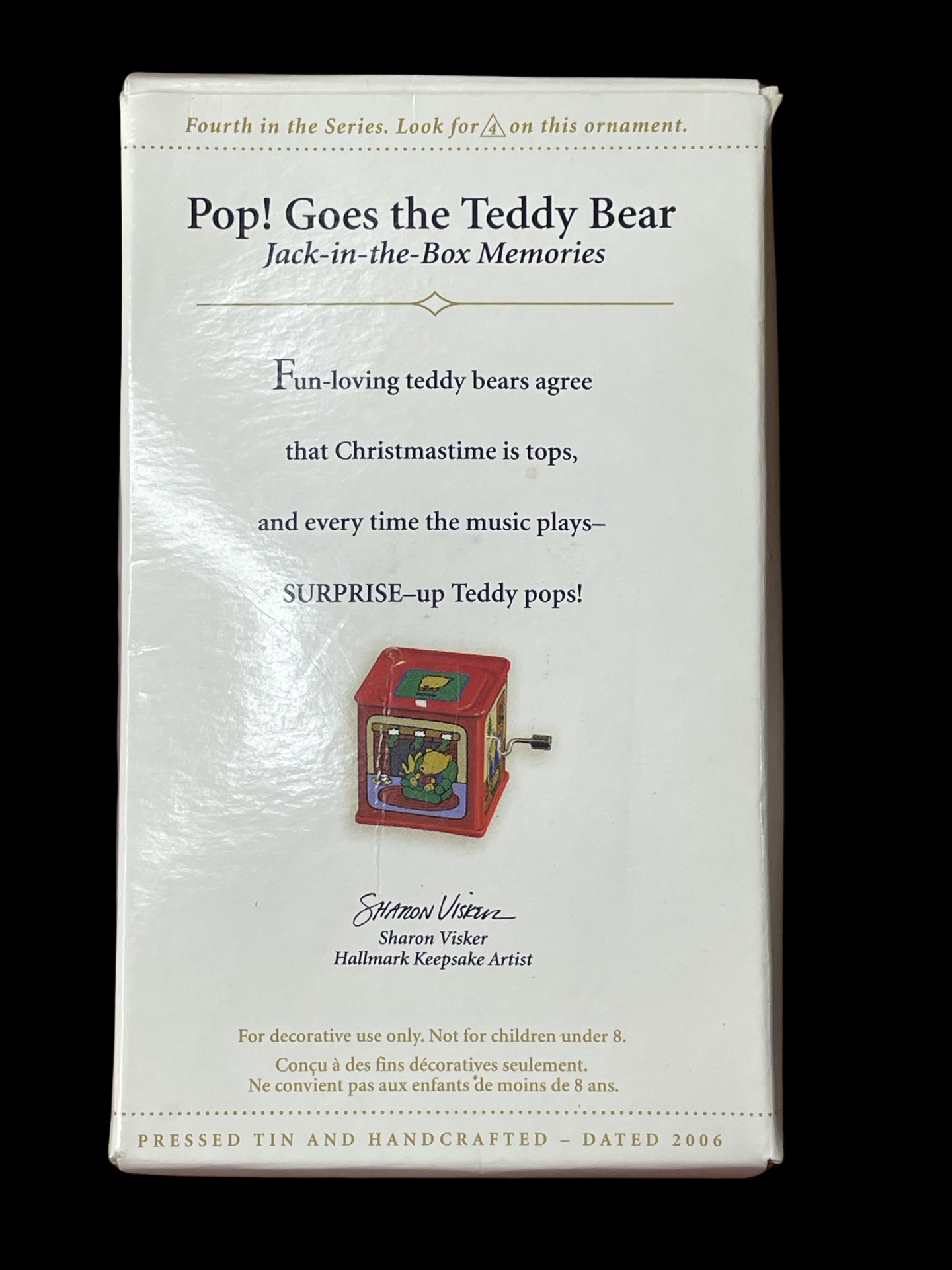 2006 Hallmark Keepsake Ornament Pop! Goes the Teddy Bear, Jack-in-the-Box Memories #4