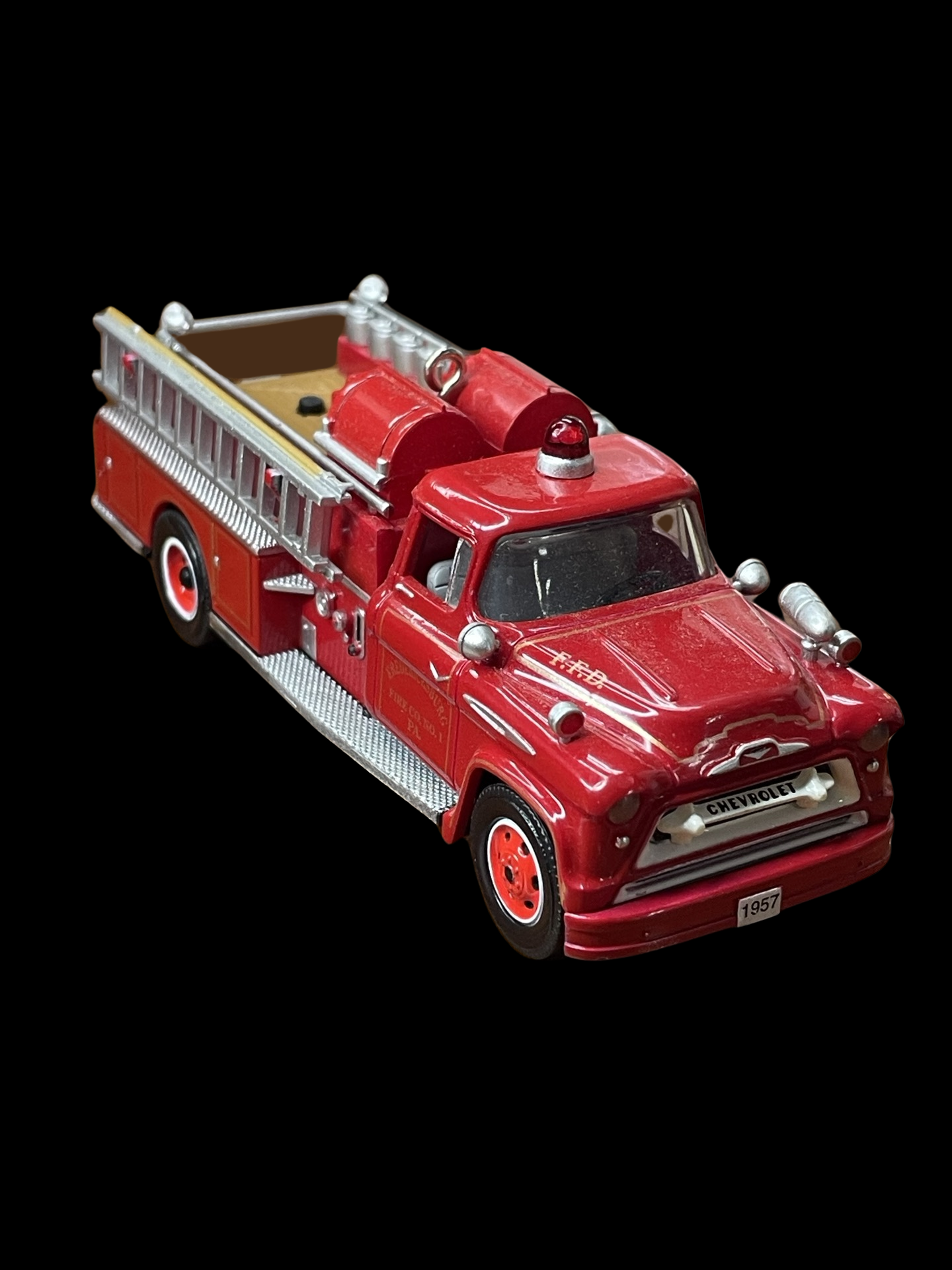 2011 Hallmark Keepsake Ornament 1957 Chevrolet Fire Engine, Fire Brigade #9