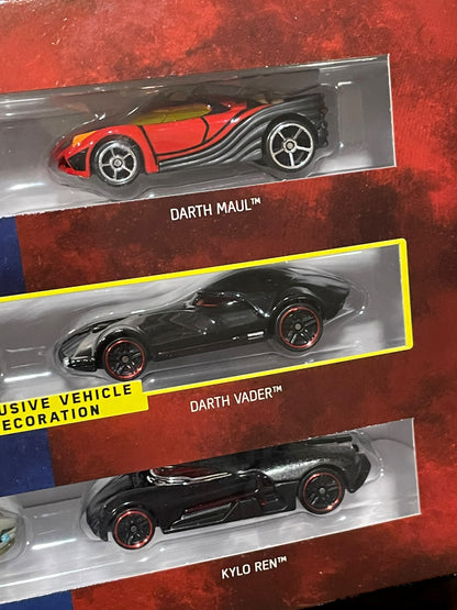 2018 Hot Wheels Star Wars Character Cars Lightside vs Darkside Set