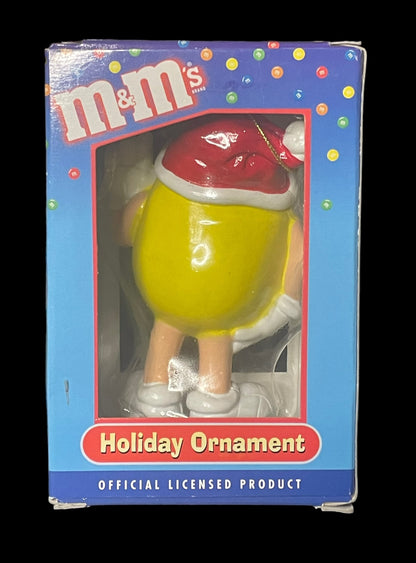 Kurt Adler Yellow M&M Christmas Holiday Ornament