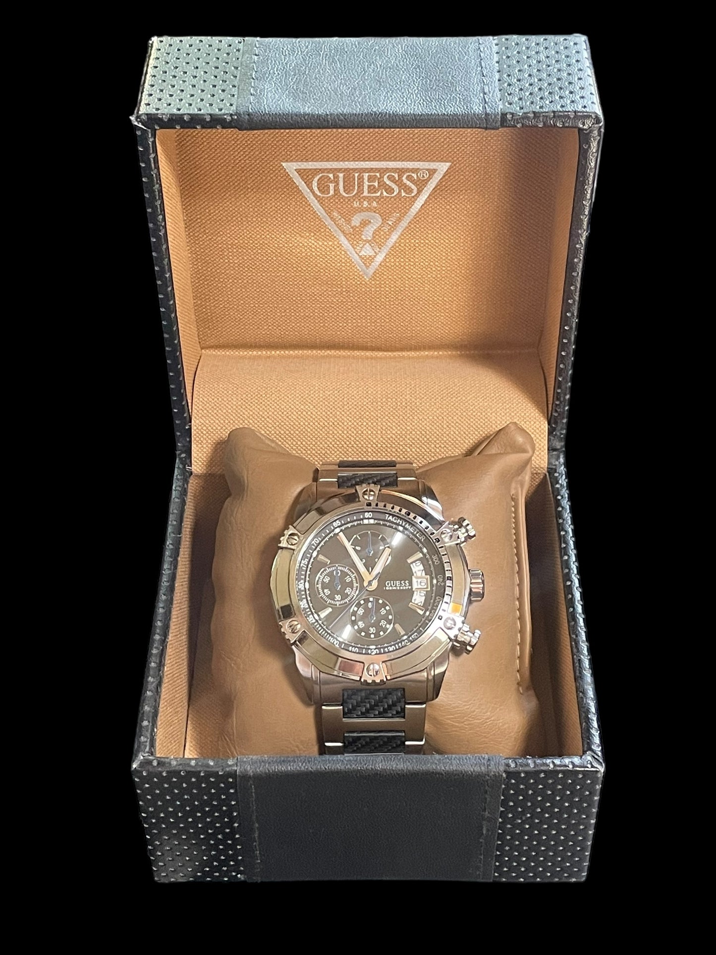 Guess Waterpro Stainless Steel Bracelet Men Watch U18507G2