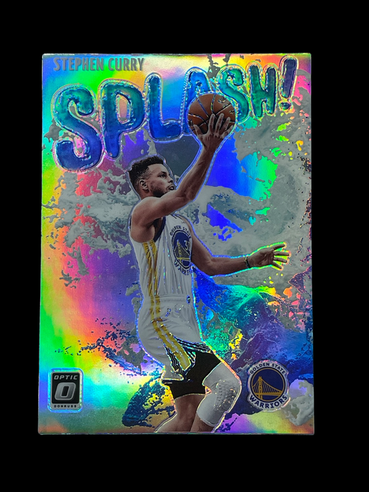 *TRADED* Stephen Curry #1 2021 Panini Donruss Optic Splash Graded NEAR MINT 7