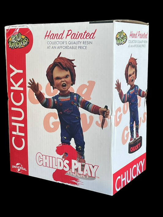 2004 Head Knockers Chucky Child's Play 2 Hand Painted Bobblehead