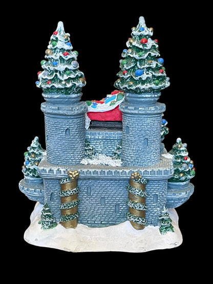 Rare Spoontiques Christmas Santa Claus Decorative Castle Figurine