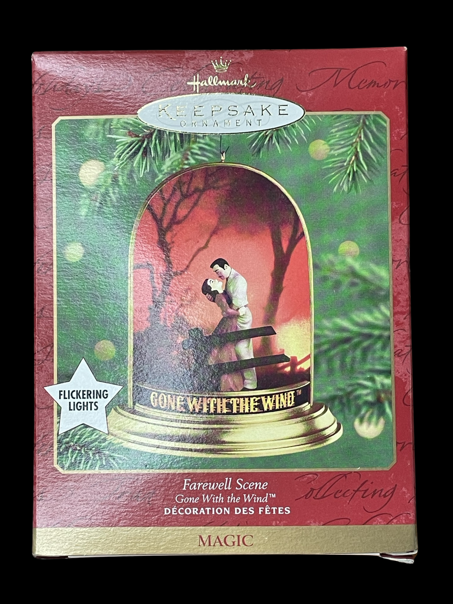 2001 Hallmark Keepsake Ornament Farewell Scene, Gone With the Wind, Magic