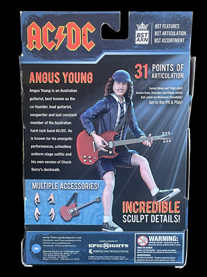 BST AXN AC/DC Angus Young Highway to Hell Tour 5" Red Action Figure