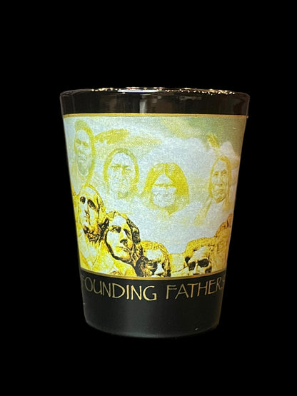 Native American Founding Fathers Mount Rushmore Shot Glass