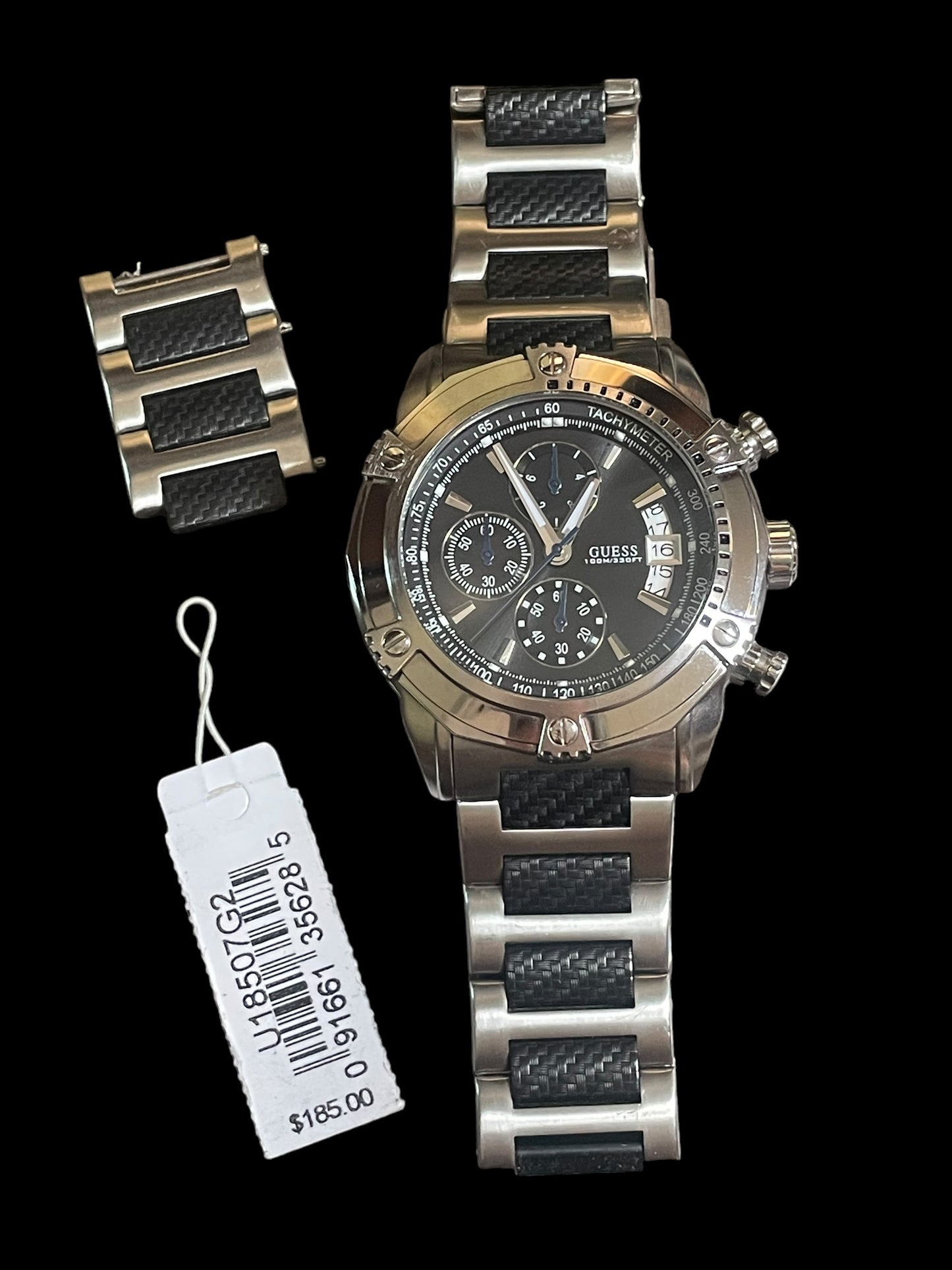 Guess Waterpro Stainless Steel Bracelet Men Watch U18507G2