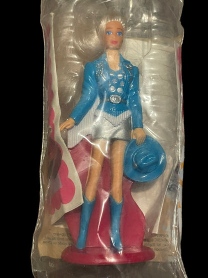 1992 Barbie Western Stampin' Barbie McDonald's Happy Meal Toy