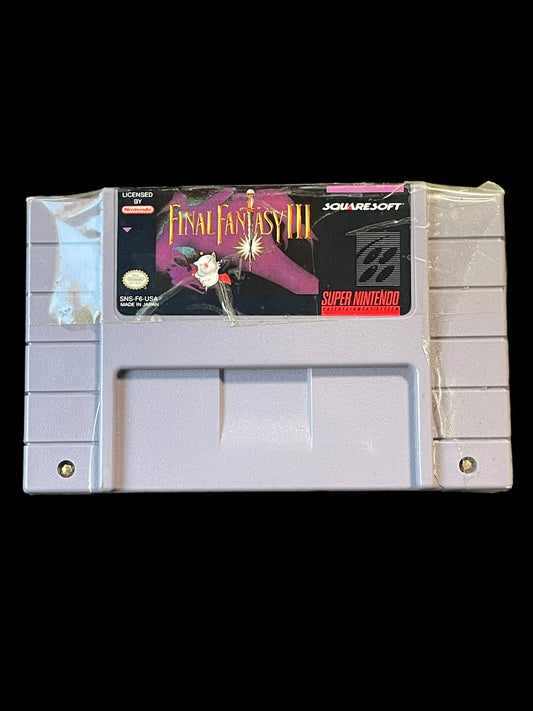 1994 Final Fantasy III 3 SNES Super Nintendo Entertainment System Cartridge Tested