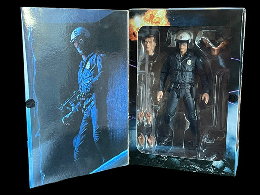 NECA Terminator 2 Judgement Day T-1000 Motorcycle Cop Action Figure New