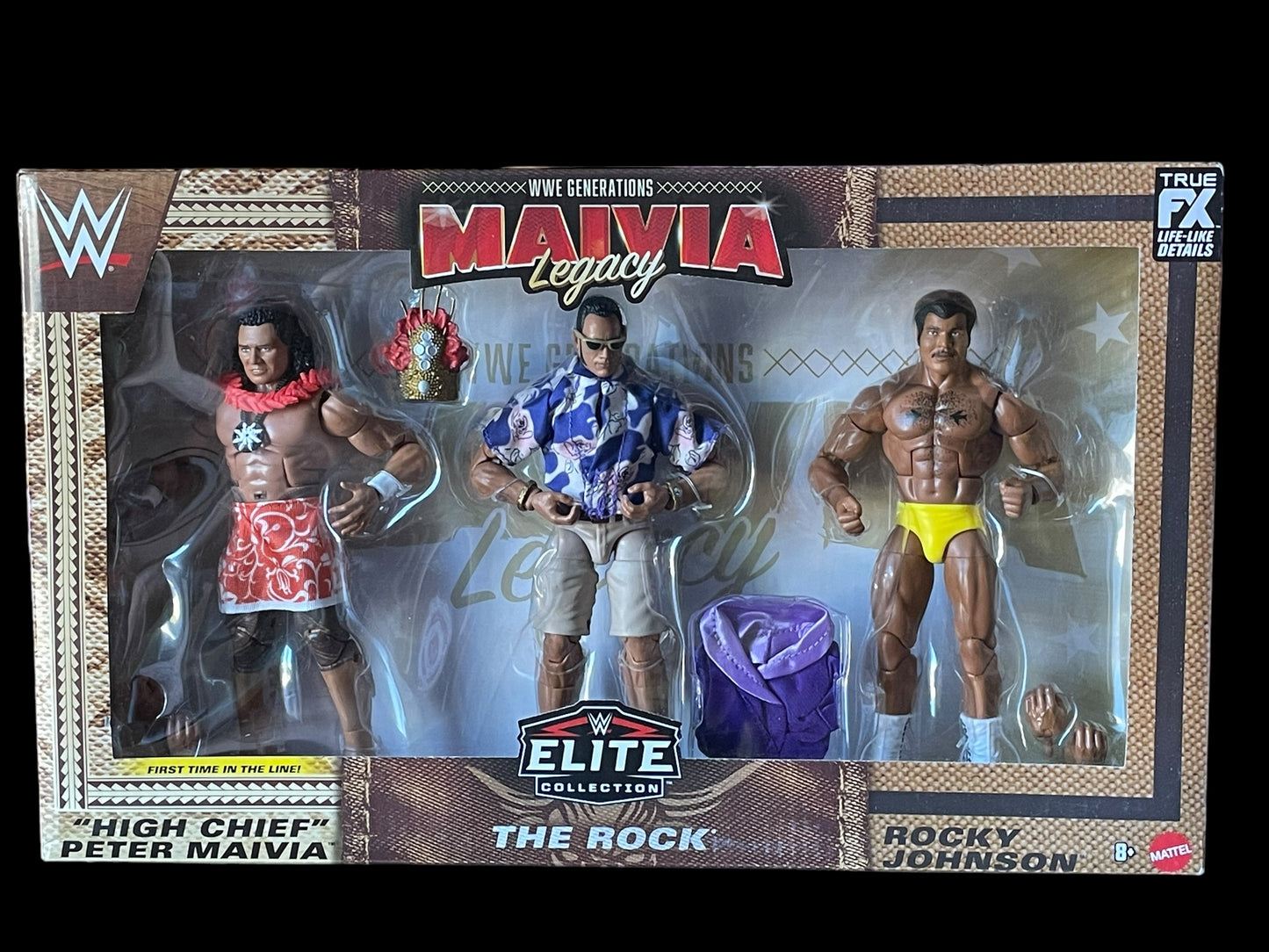 WWE Generations Maivia Legacy Elite Collection The Rock Action Figure 3-Pack