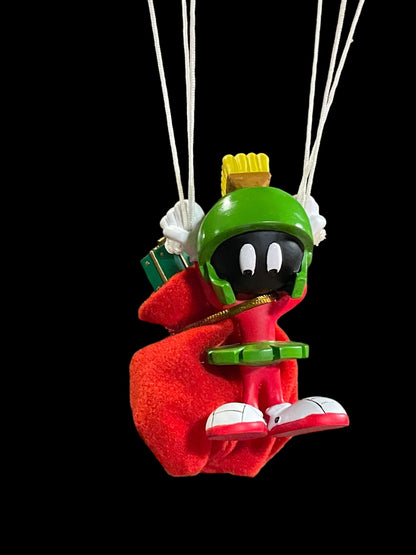 1998 Warner Bros Marvin The Martian Christmas Ornament Snowflake Parachute