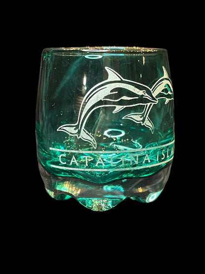 Catalina Island Dolphins Shot Glass