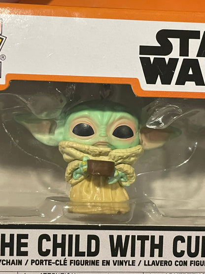 Funko Pop! Star Wars Vinyl Figure Keychain The Child With Cup