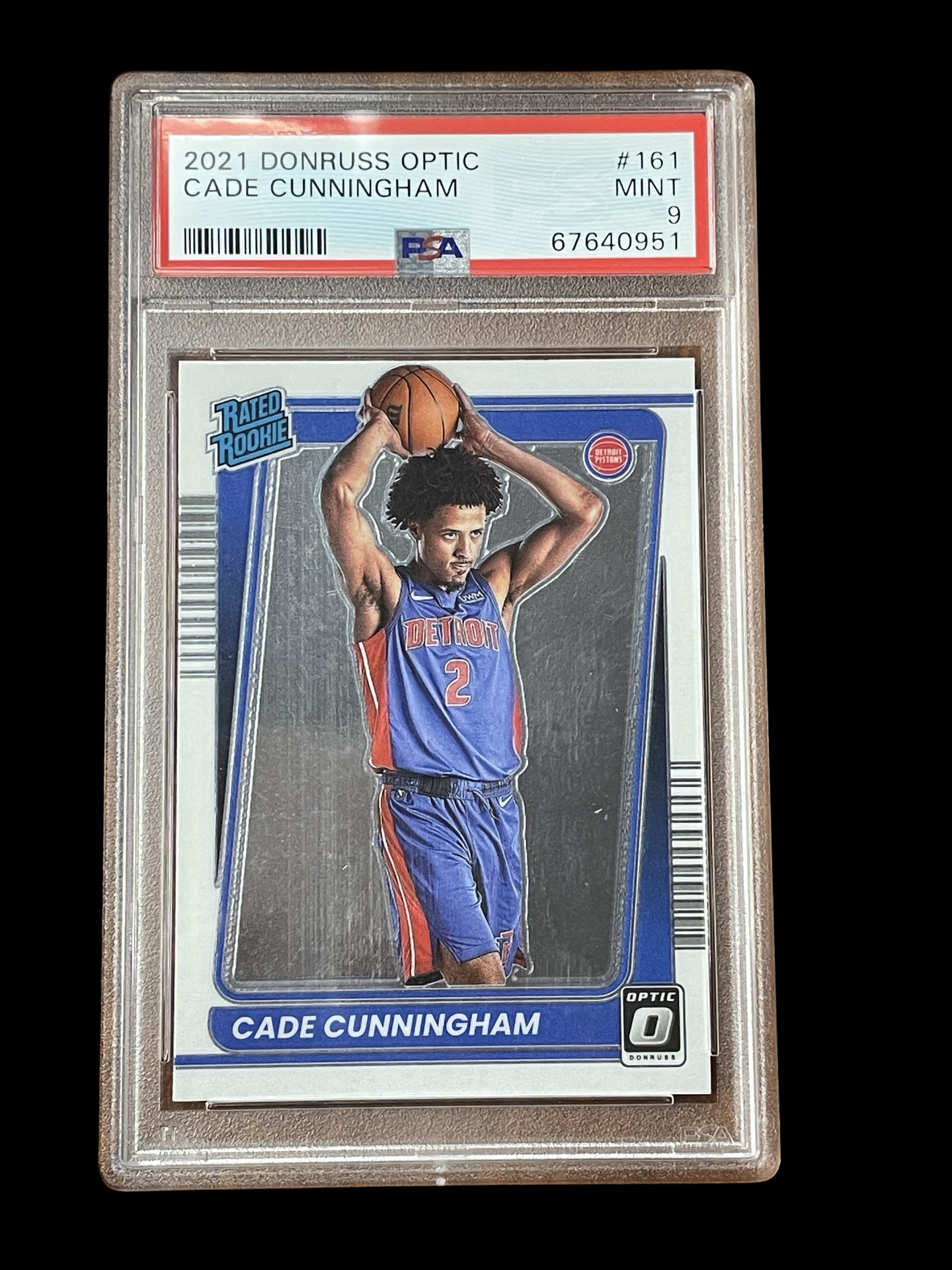 *TRADED* Cade Cunningham #161 [Rookie] 2021 Panini Donruss Optic Graded PSA MINT 9