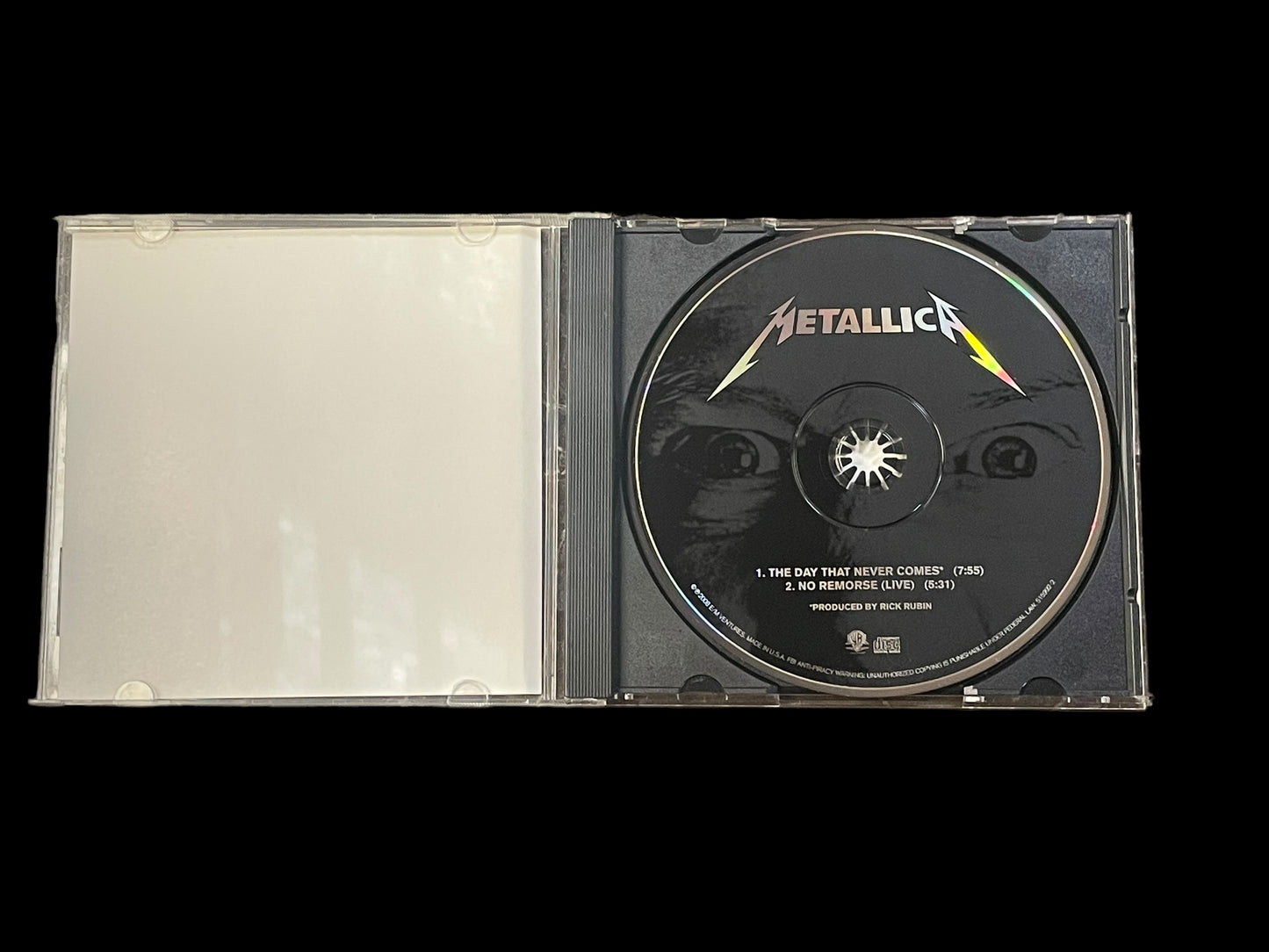 2008 Metallica The Day That Never Comes Single CD Rare