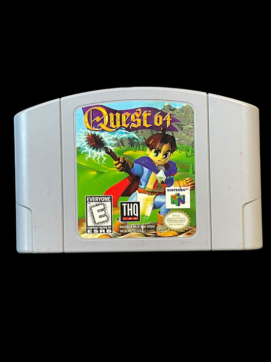 1998 Vintage Quest 64 N64 Nintendo 64 Cartridge Tested