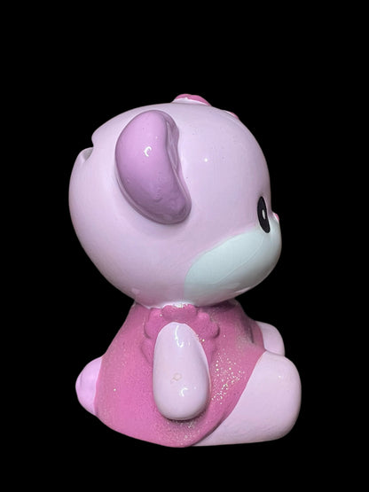 Rare Cute 2002 Sanrio Hello Kitty Pinki Lili Ceramic Piggy Bank Discontinued Character