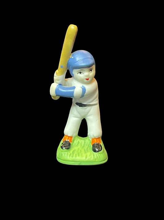 Vintage Mini Japanese Porcelain Baseball Player