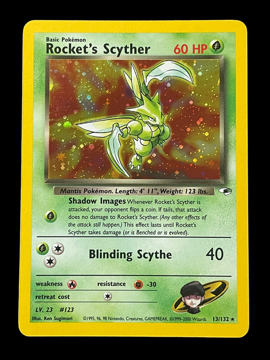 Rocket's Scyther #13 Pokemon Gym Heroes Graded MINT 9