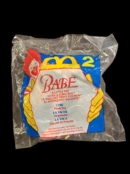 1995 Babe Cow Stuffed Plush McDonald's Happy Meal Toy