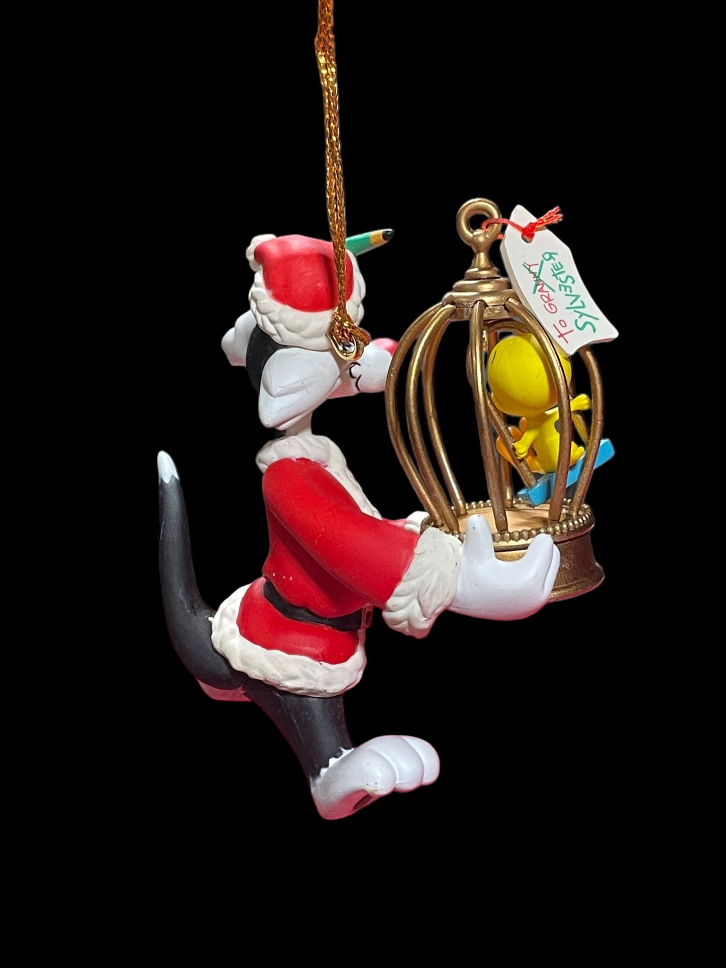 1995 Matrix Ornament Warner Bros Looney Tunes Sylvester & Tweety