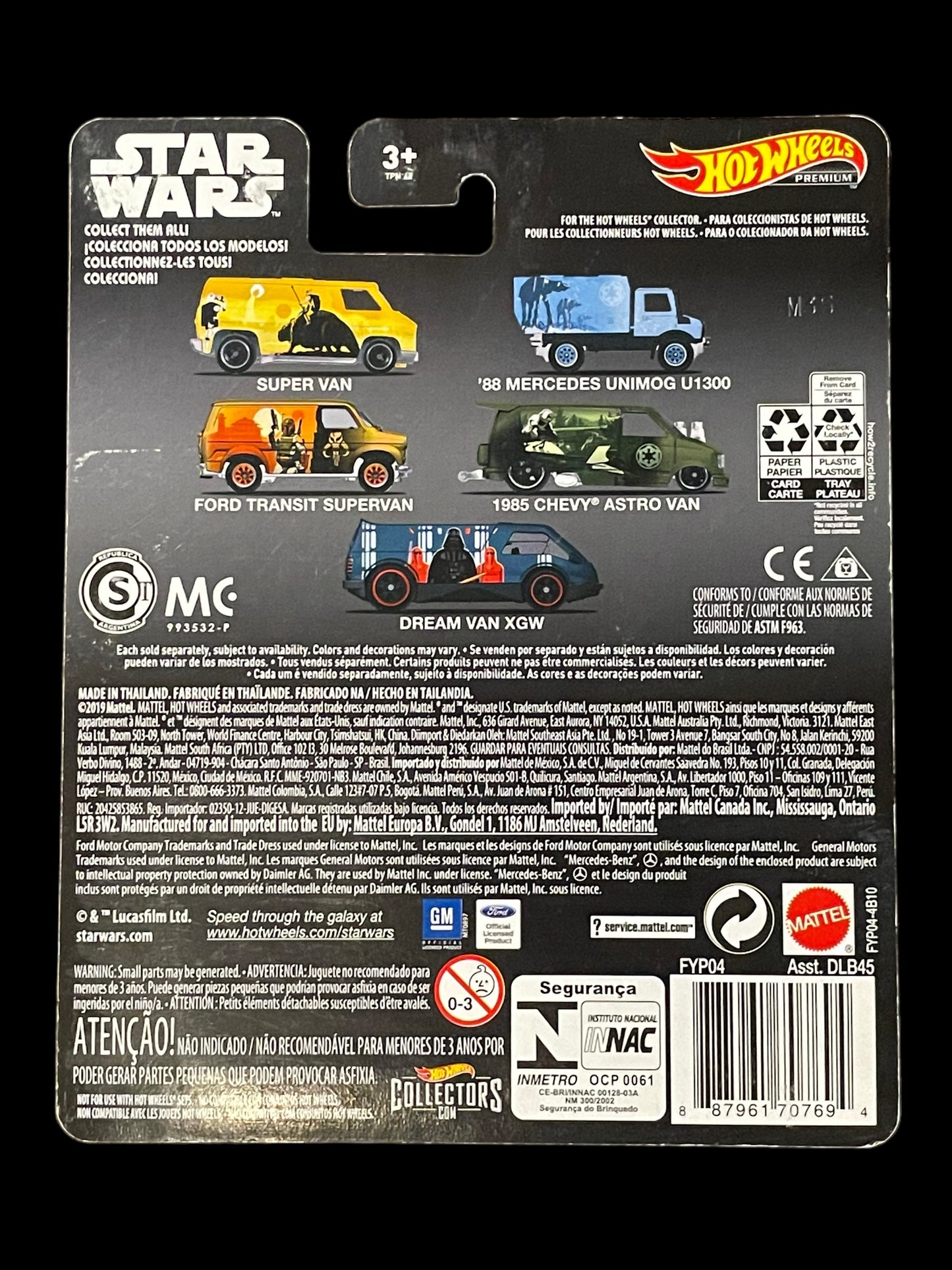 2019 Hot Wheels Premium Star Wars 1985 Chevy Astro Van 4 of 5