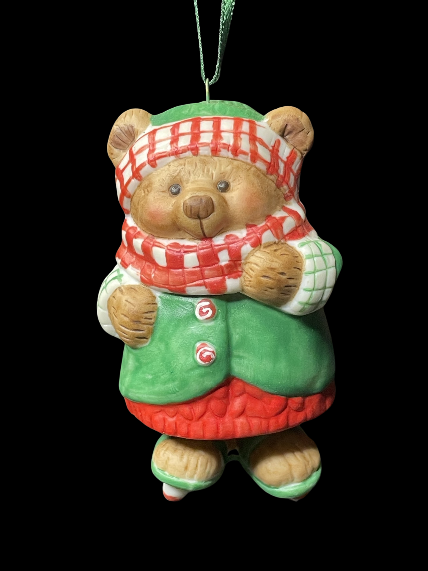 2001 Hallmark Keepsake Ornament Skating Sugar Bear Bell