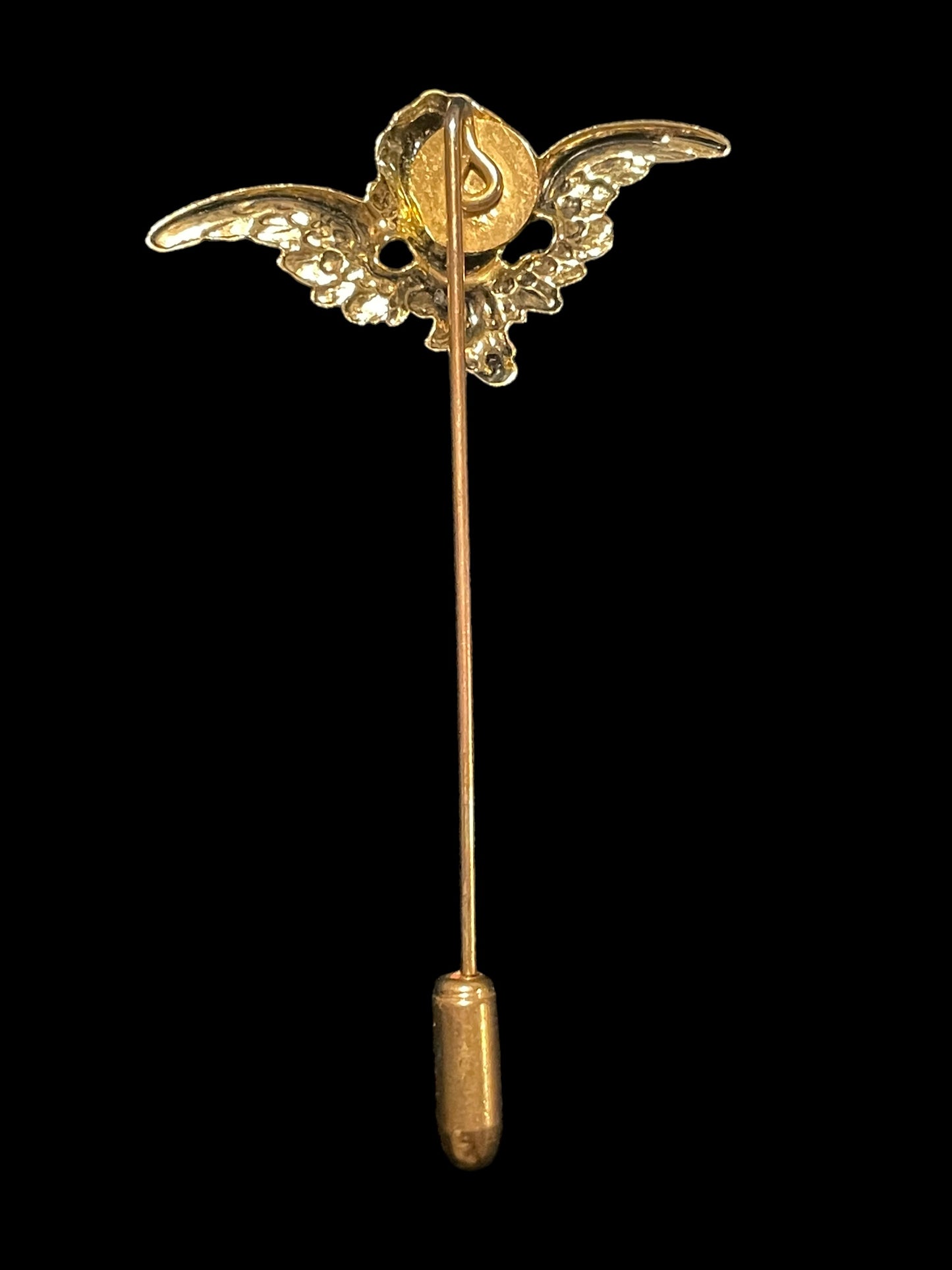 Vintage Angel Gold Tone Stick Pin