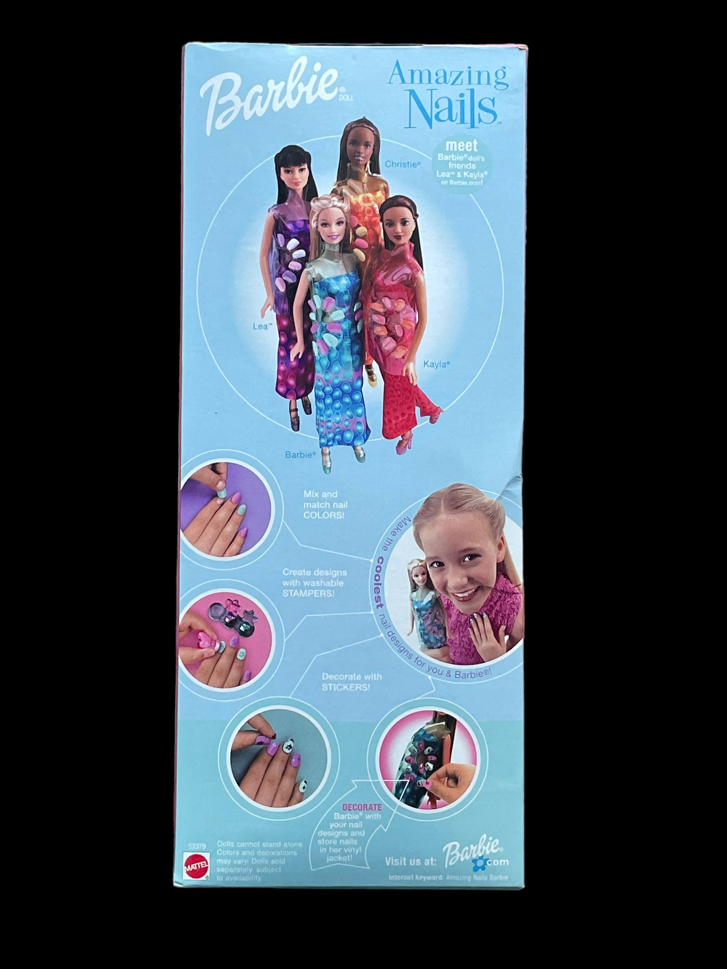 2001 Mattel Amazing Nails Barbie Doll 53379