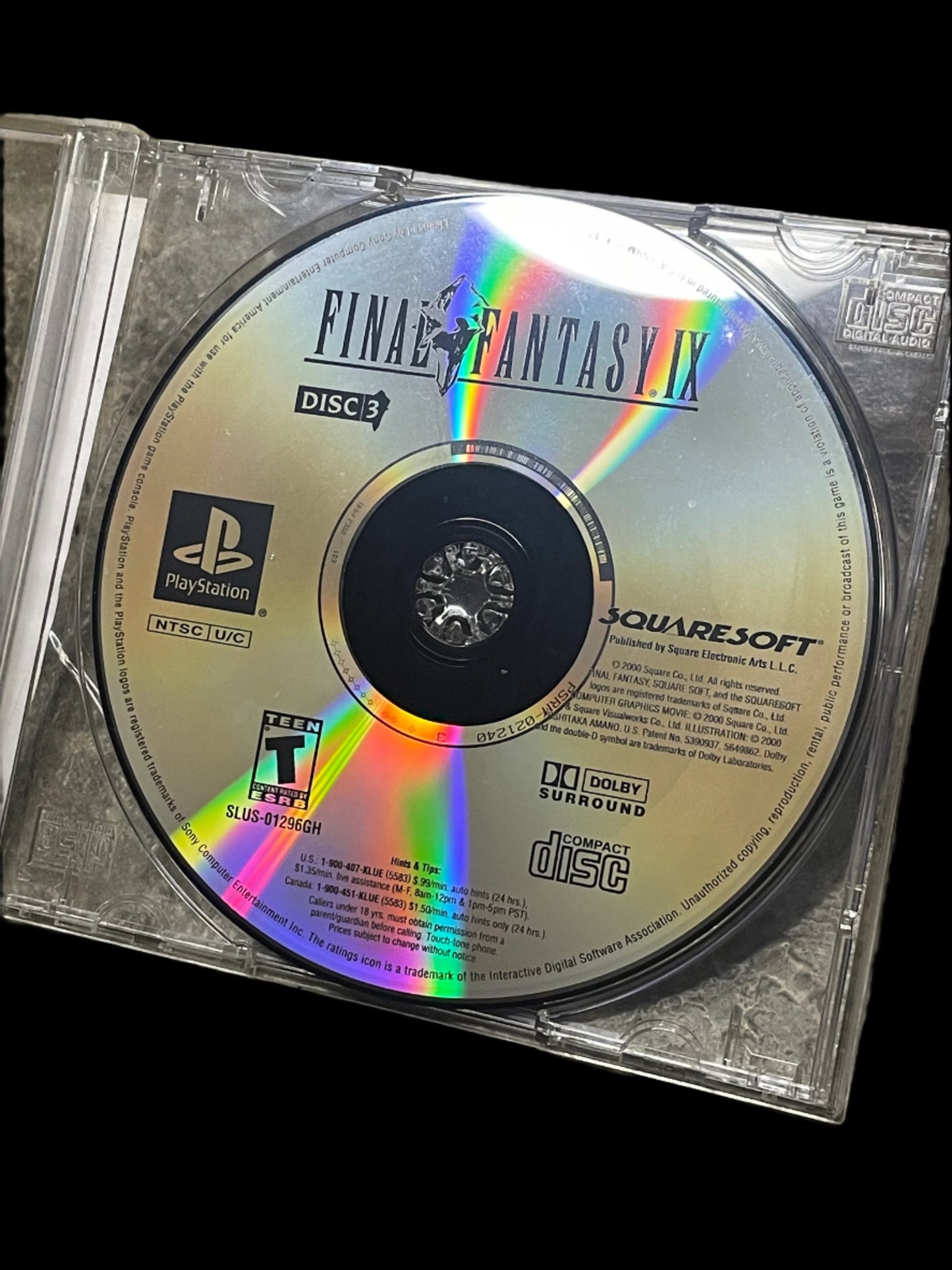 2000 Final Fantasy IX 9 4 Discs Sony PS1 PlayStation 1