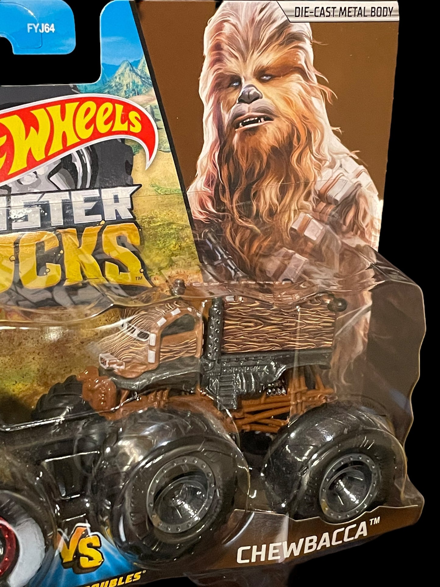 2020 Hot Wheels Star Wars Monster Trucks Demolition Doubles Darth Vader vs Chewbacca