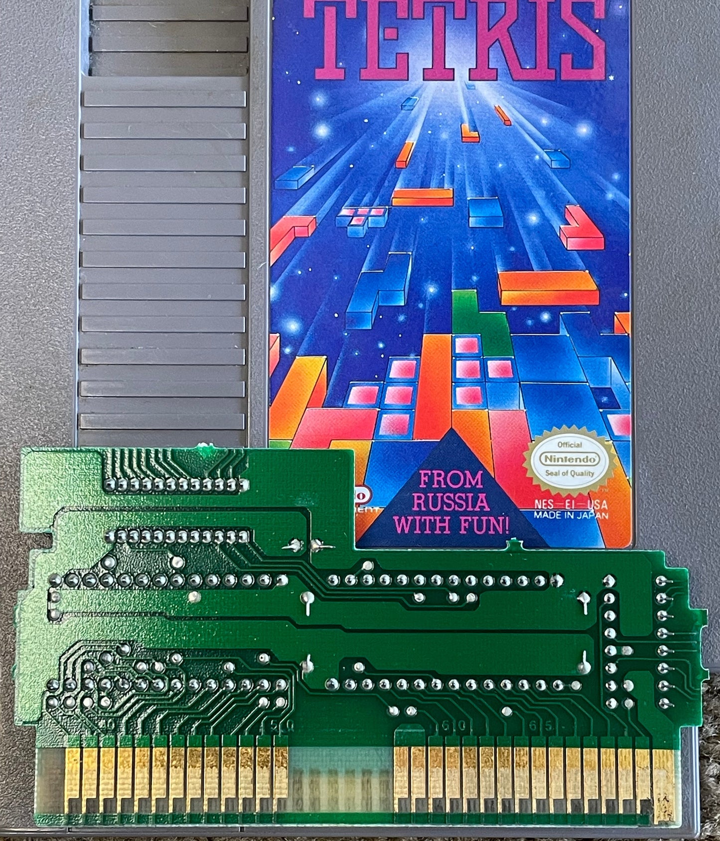 1985 Authentic Tetris Nintendo Entertainment System NES Cartridge