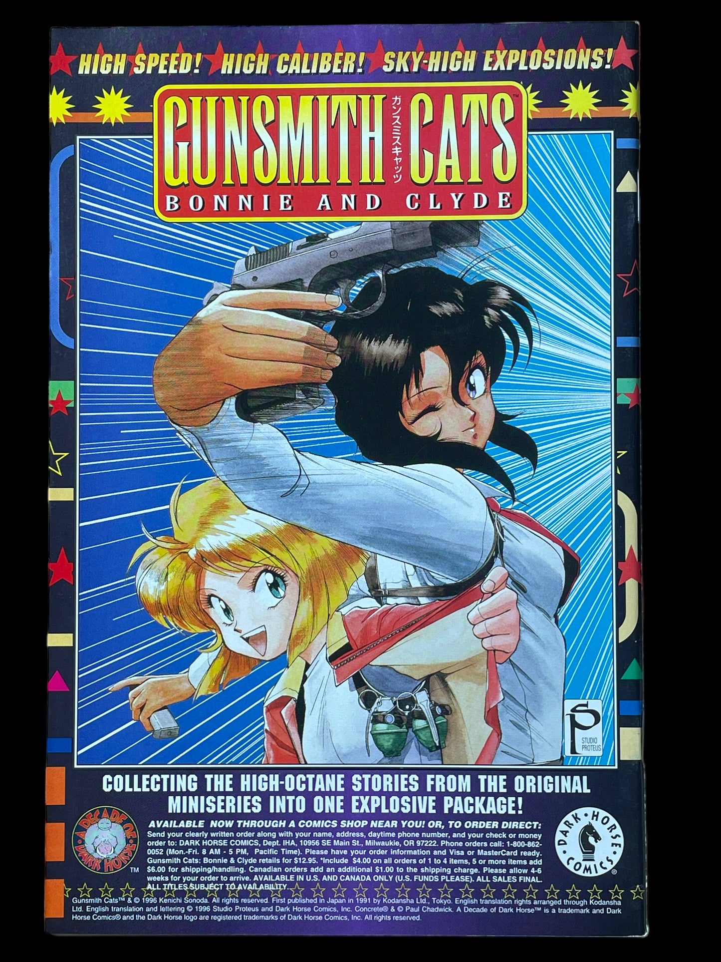 Gunsmith Cats: Shades of Gray #3 July 1997 Dark Horse Comics Book