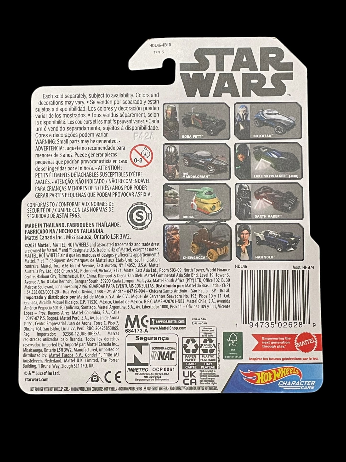 2021 Hot Wheels Star Wars Character Cars Bo Katan