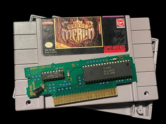 Authentic 1994 Young Merlin SNES Super Nintendo Entertainment System Cartridge Tested