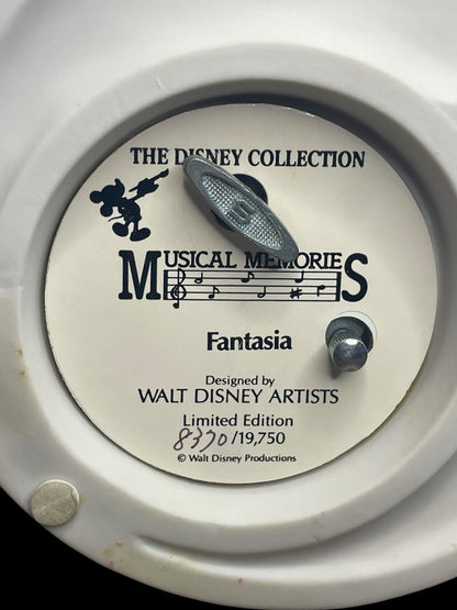 Vintage Disney Musical Memories Mickey Mouse Fantasia Limited Edition Music Box