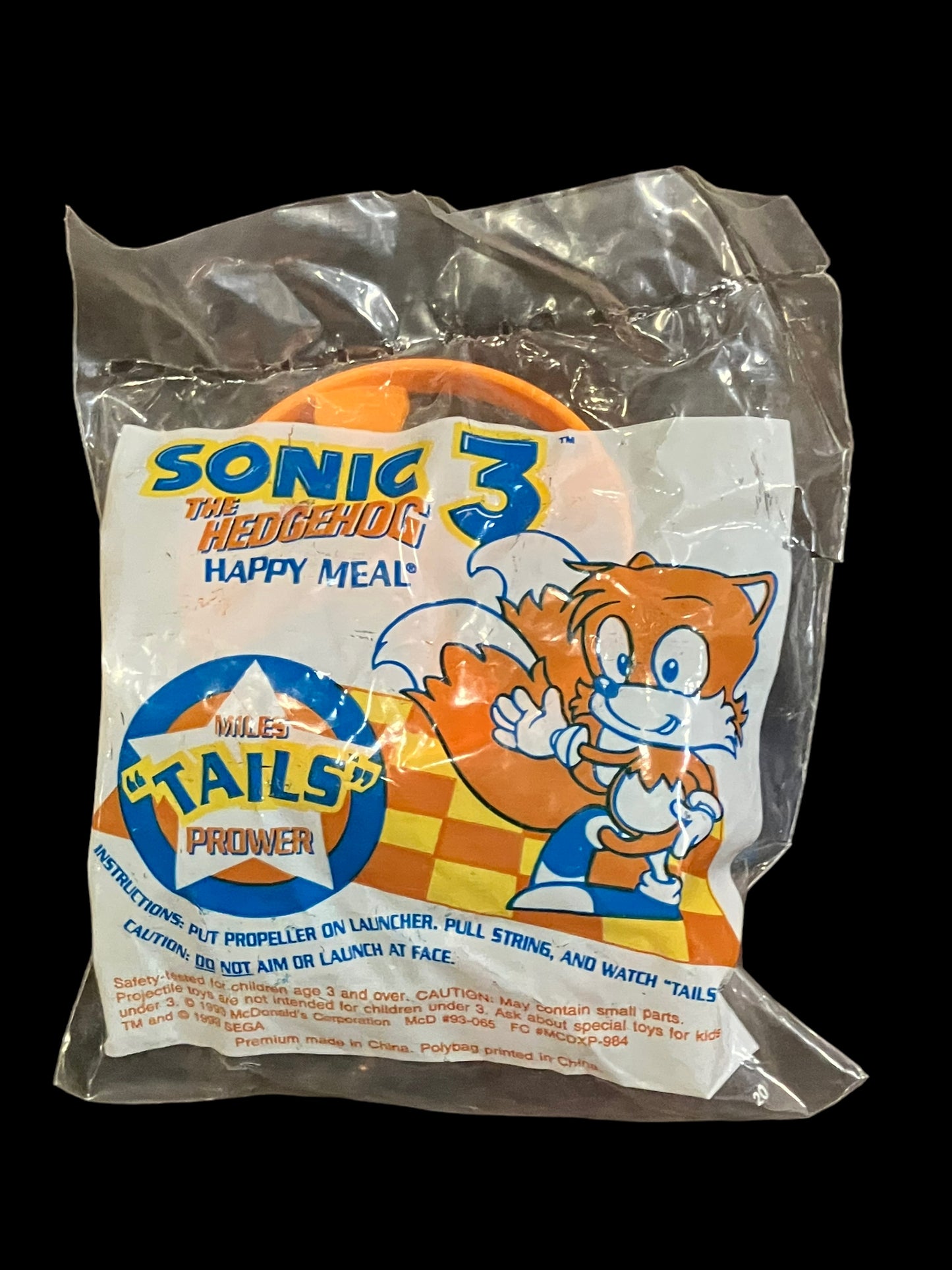 1993 Sonic 3 The Hedgehog Complete Set w/o U3 McDonald's Happy Meal Toy