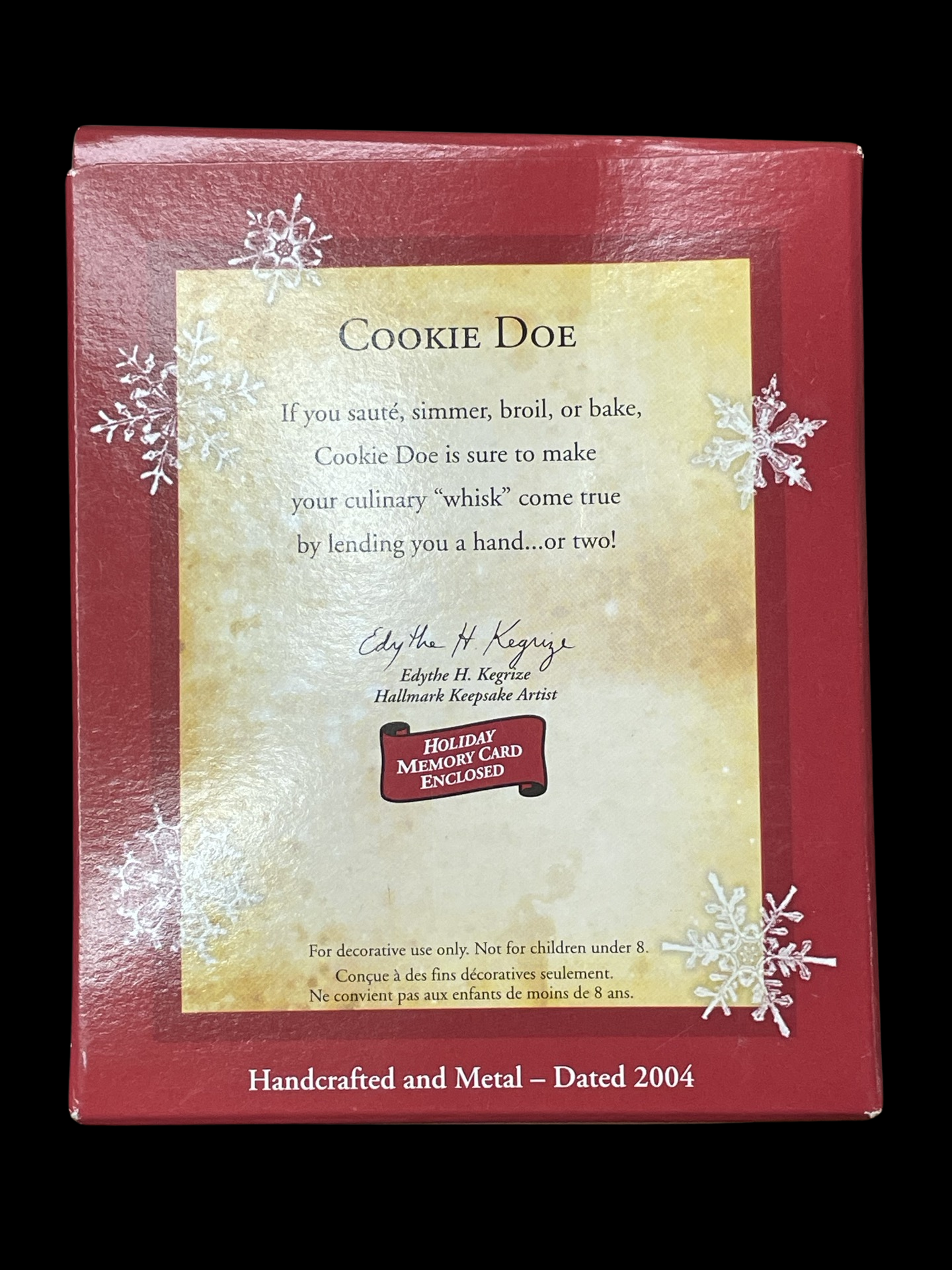 2004 Hallmark Keepsake Ornament Cookie Doe