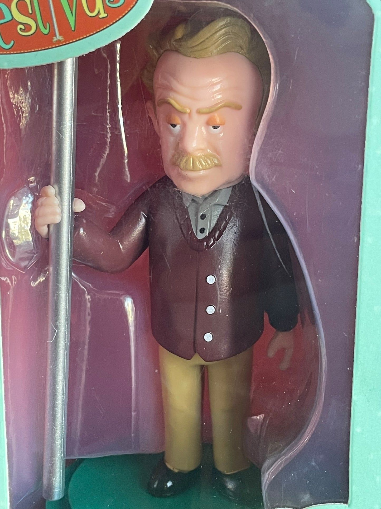 Festivus Seinfeld Frank Costanza Holding Pole Vinyl Figure Rare