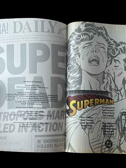 The Death of Superman 1993 DC Comics Book