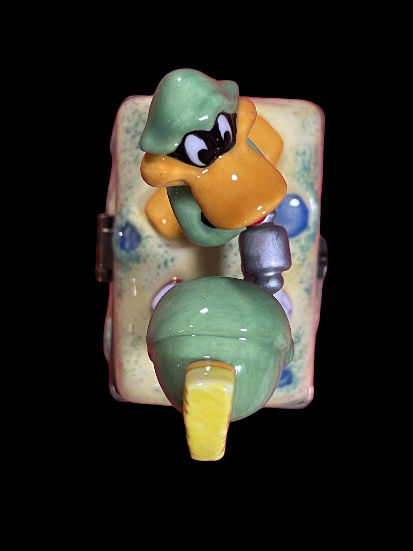 1996 Looney Tunes Marvin The Martian & Daffy Duck Porcelain Hinged Box