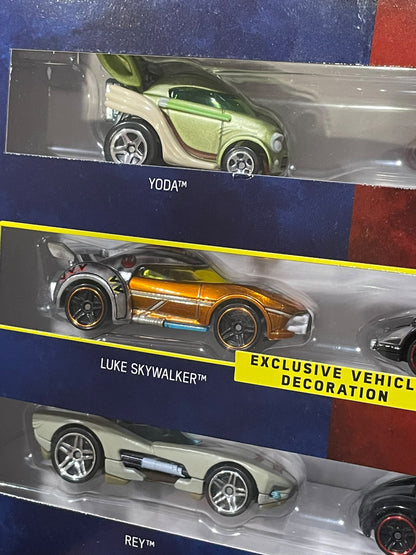 2018 Hot Wheels Star Wars Character Cars Lightside vs Darkside Set