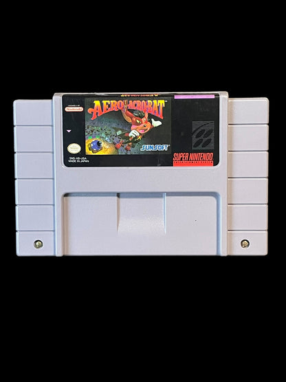 1993 Authentic Aero the Acrobat SNES Super Nintendo Entertainment System Cartridge Tested